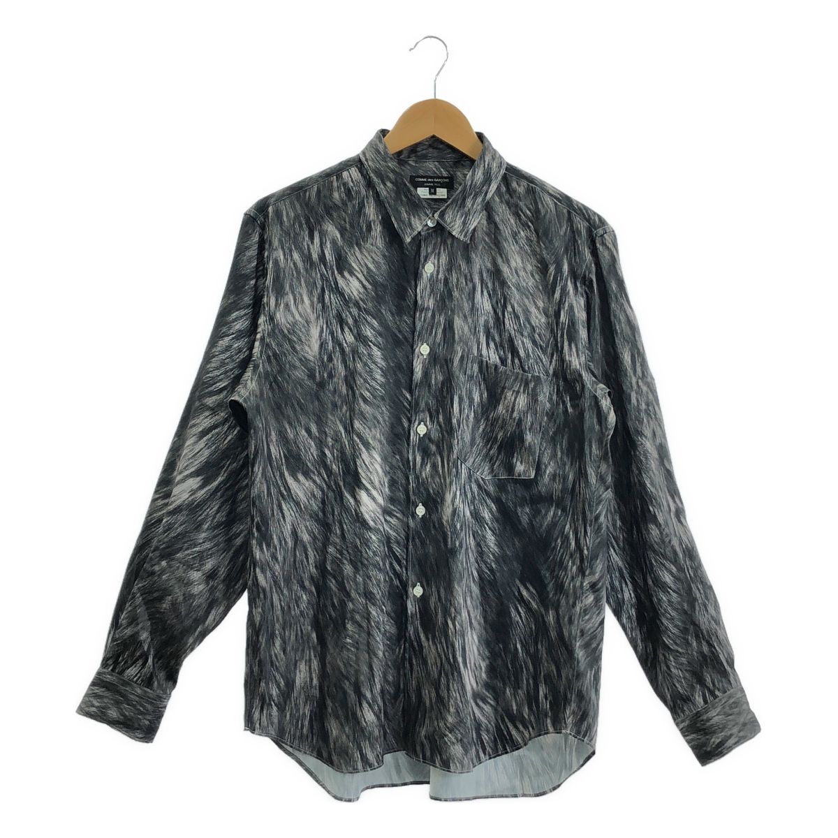 COMME des GARCONS HOMME PLUS コムデギャルソンオムプリュス 2025AW ポリエステル グラフィック プリント シャツ M グレー メンズ