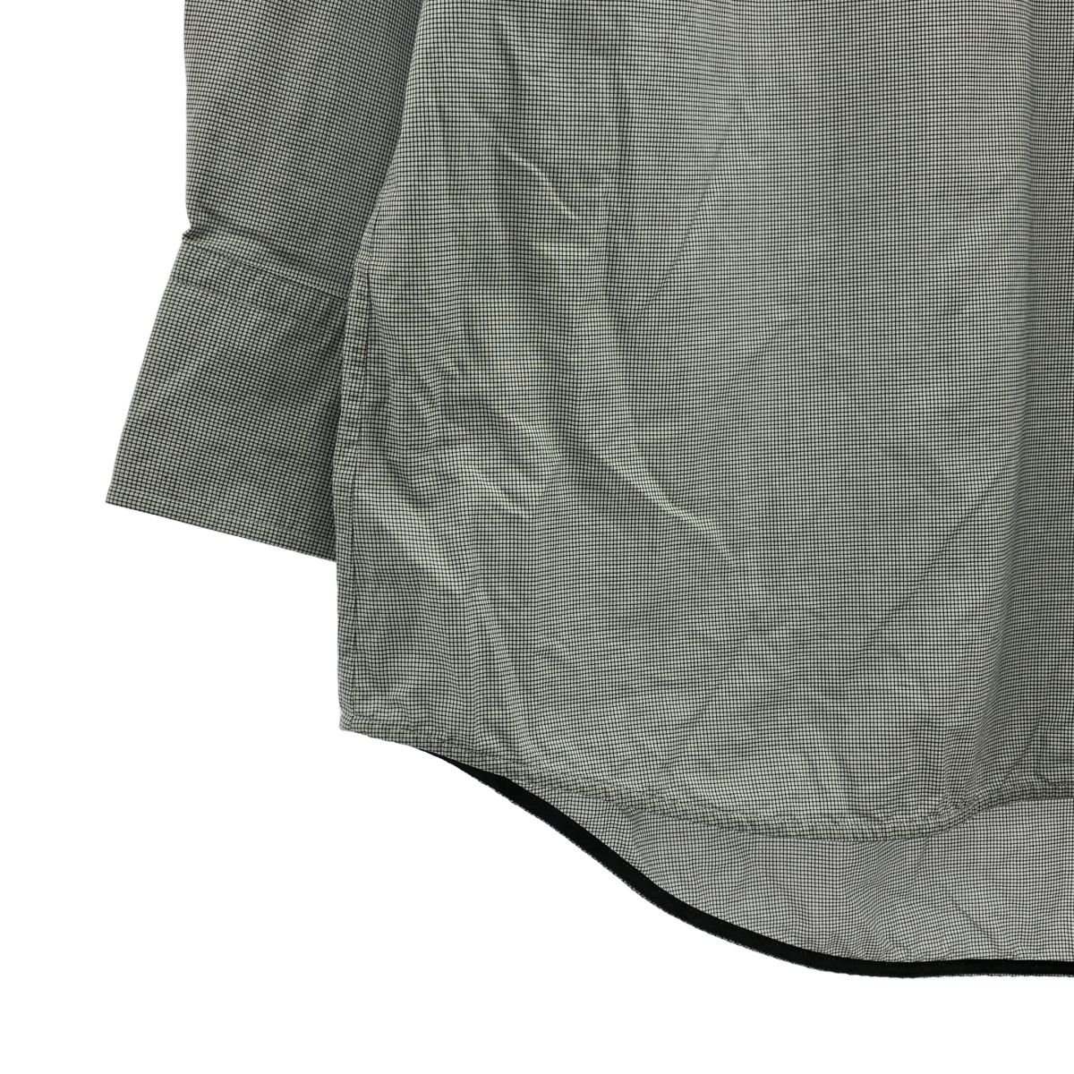  .B トゥモローランドビー 2025 AW グラフチェック コットン オーバーサイズレギュラー シャツ 34 グレー レディース 長袖 シャツ ブラウス