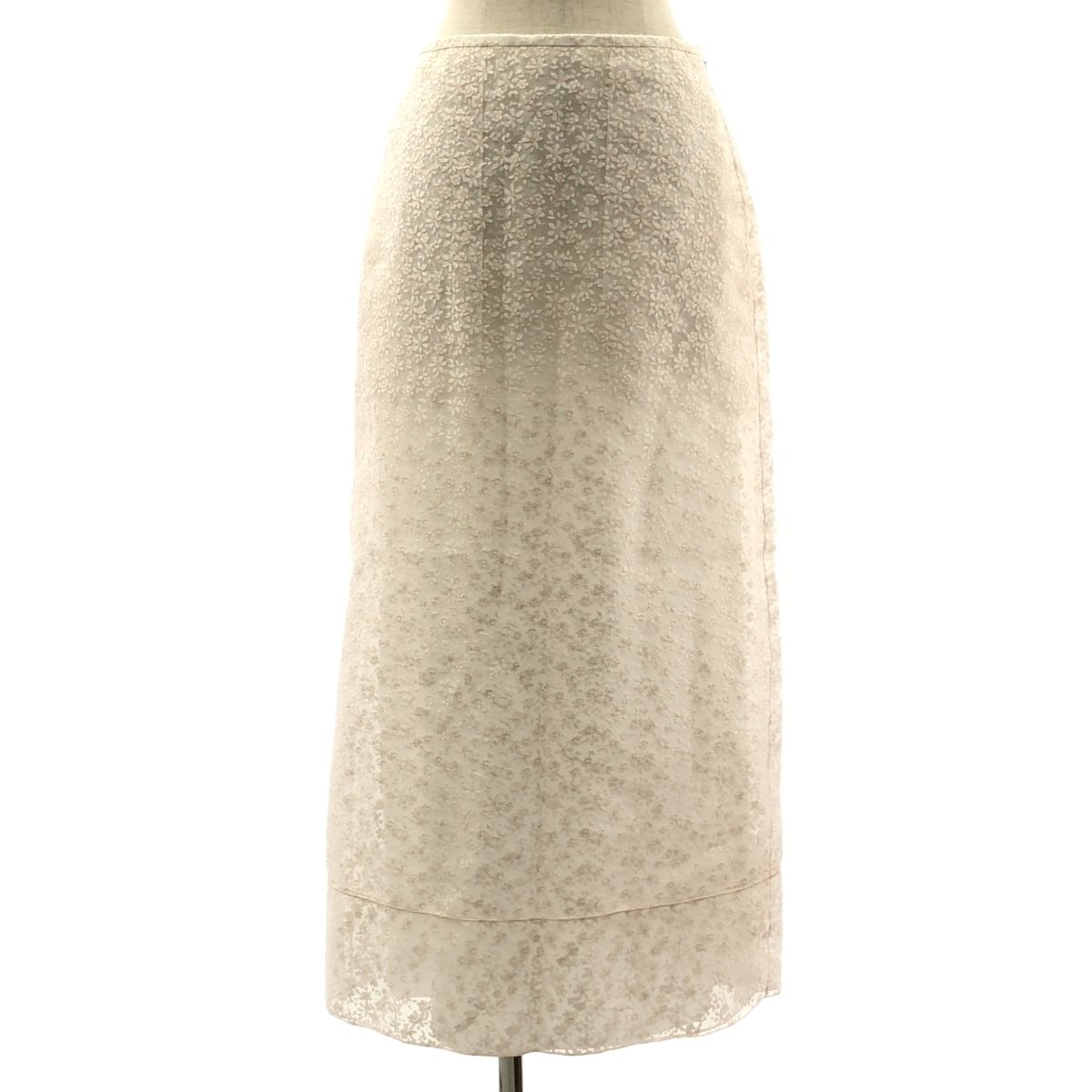 BLAMINK ブラミンク 2025SS フラワープリント タイト スカート 36 ライトピンク レディース