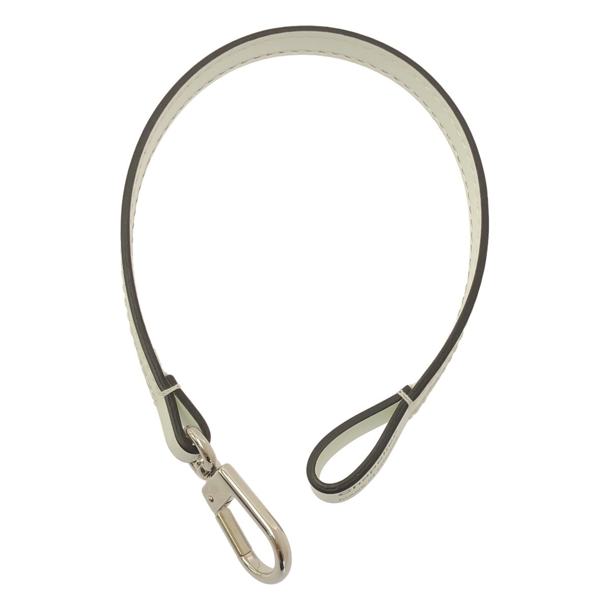 HERVE CHAPELIER | エルベシャプリエ | 1660L レザーストラップ チャーム | ホワイト