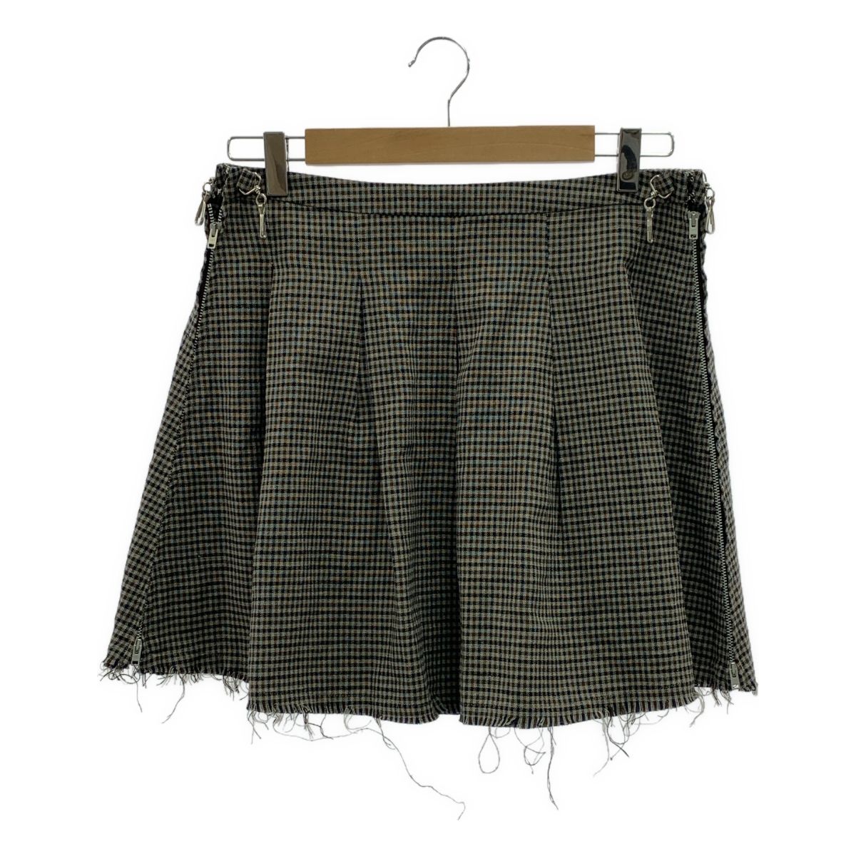 OUR LEGACY アワーレガシー カットオフ サイドジップ スカート 38 グレー系 レディース