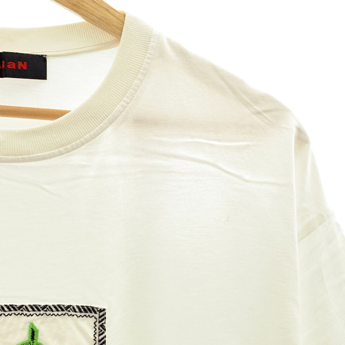 CABaN キャバン 2025SS スビンコットン IBIZA エンブロイダリーTシャツ M ホワイト メンズ