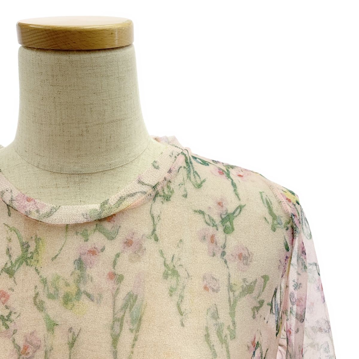 ODAKHA オダカ 2025 SS 総柄 シアー ブラウス カットソー 1 ピンク レディース