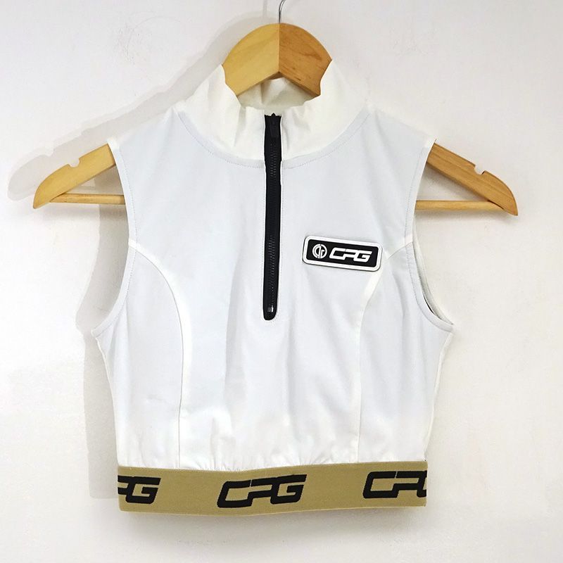 三重店 CPGGOLF ゴルフウェア ハイネッククロップドトップス 5109-23101 ファンクションレギンス 5105-23103 ホワイト サイズ 1 シーピージーゴルフ 427-C170