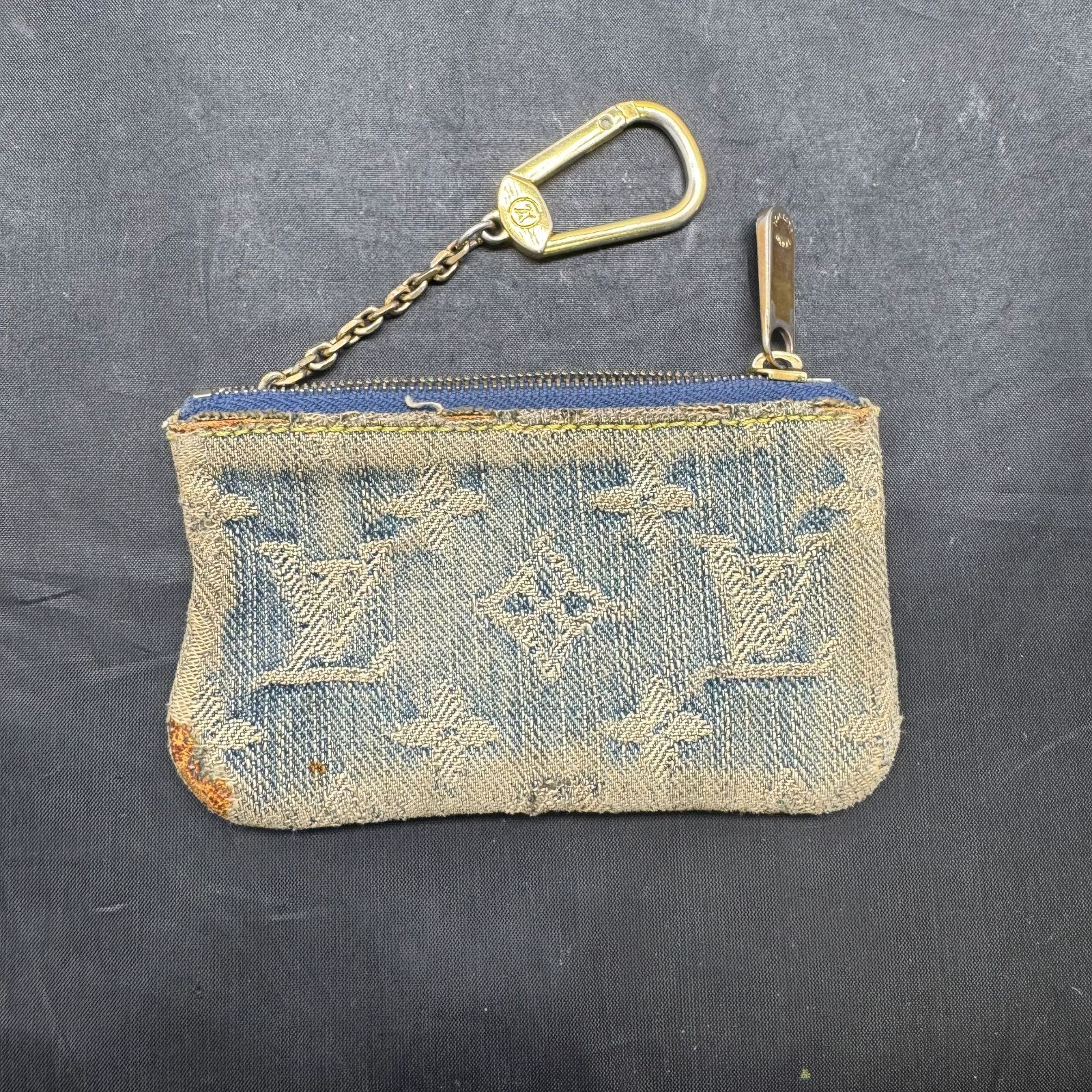 ルイヴィトン デニム ポシェットクレコインケース B25091493