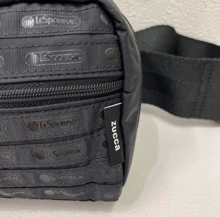 zucca LeSportsac ブラックボディバッグ 3440 LeSportsac レスポートサック zucca ズッカ コラボ ボディバッグ