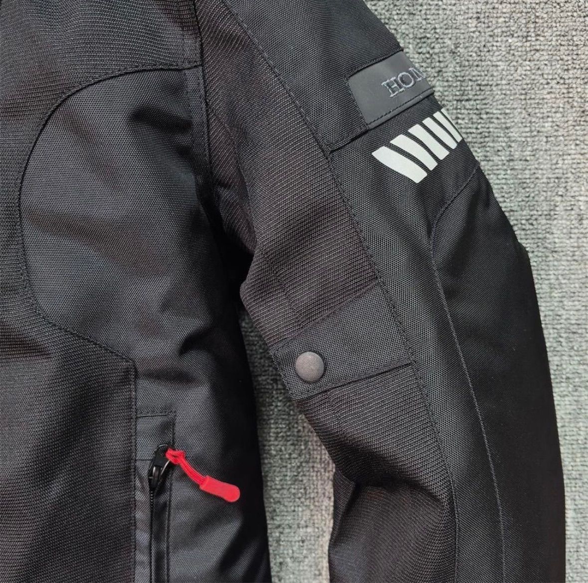 ブラック バイクウェアジャケット ブラックパッド付き M〜4XL FFCRYSTALESIA_COM