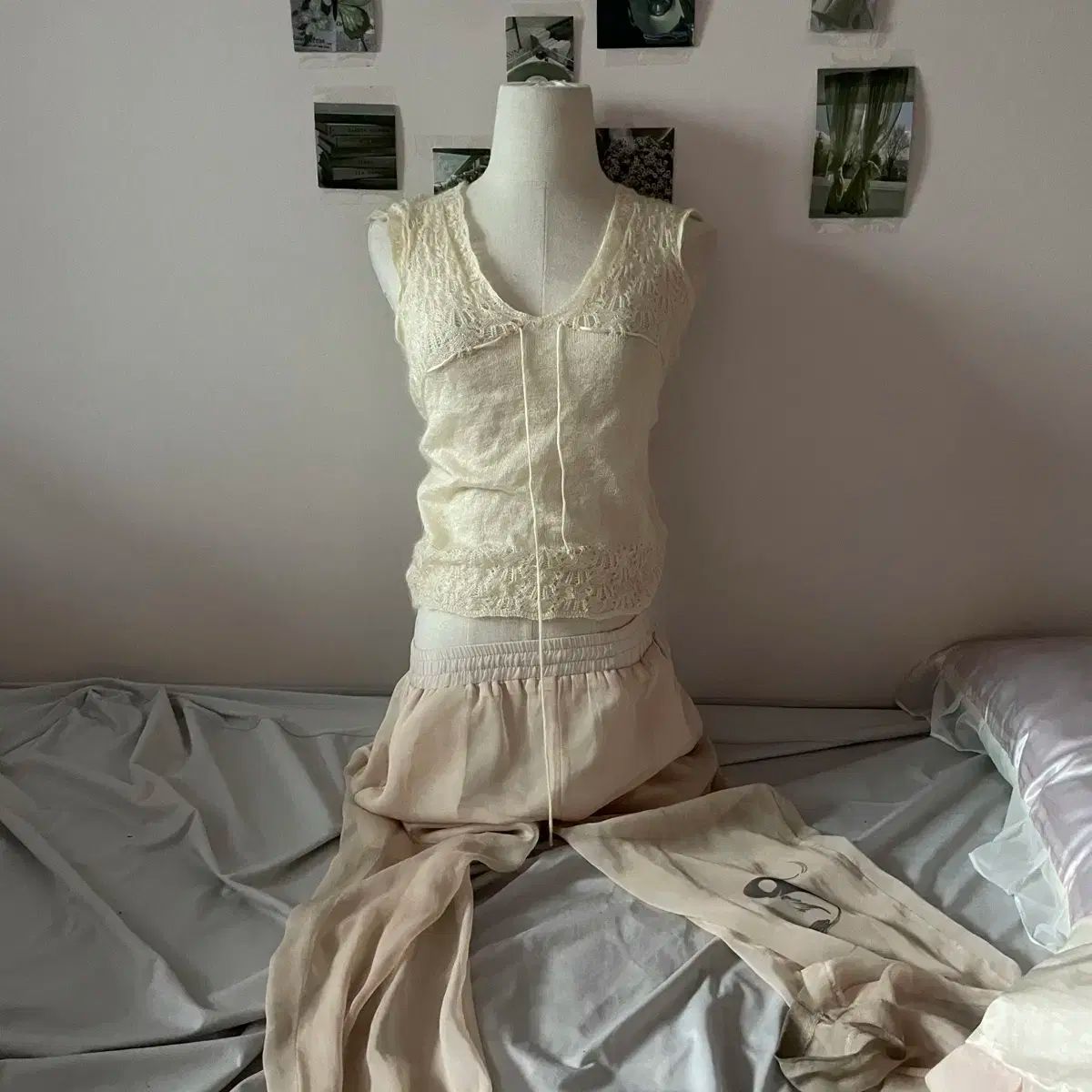 カーディガン エンブロイダリー