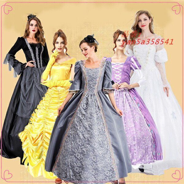 ヨーロッパ宮廷復古 ワンピース 貴族 ドレス 7タイプ 仮装 ハロウィン衣装 キッズ 変装 yan5a358541