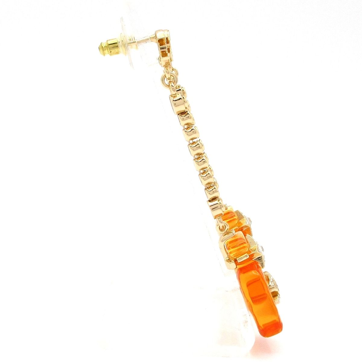 CHANEL シャネル ピアス ココマーク ゴールド×オレンジ スター 星 香水