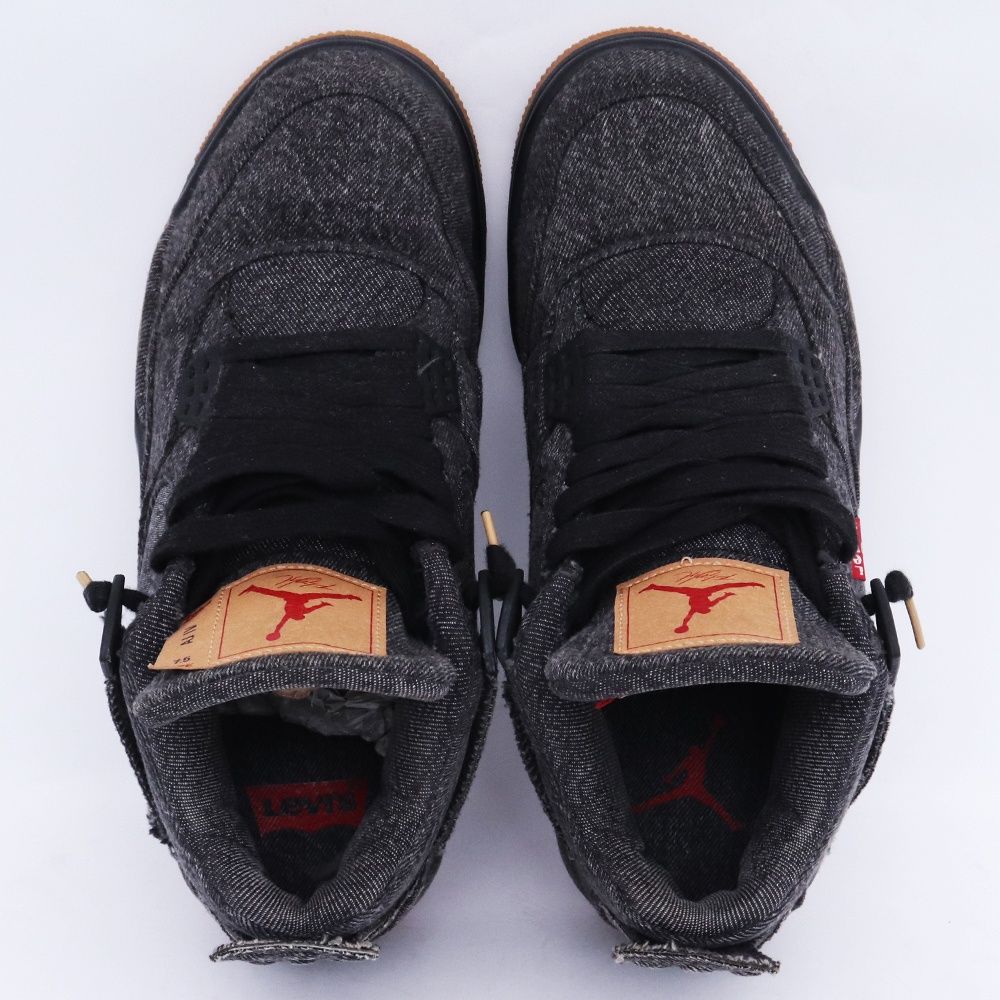 25.5cm NIKE × LEVI'S Air Jordan 4 Black Denim A02571-001 - メルカリ