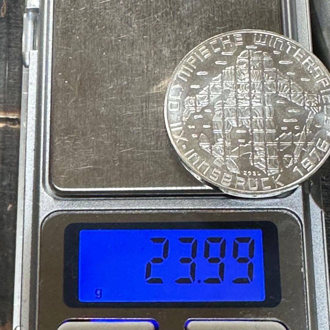 未使用銀貨】1976年 オーストリア 100シリング銀貨 第12回