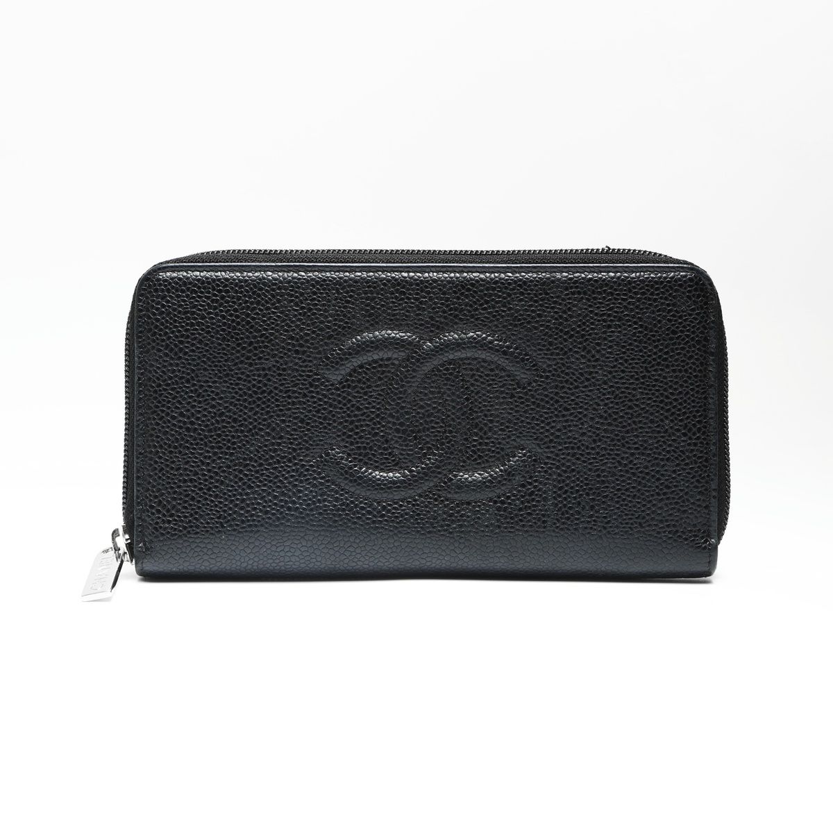 CHANEL シャネル 長財布 20番台 2014-2015 ココマーク キャビアスキン ラウンドジップ