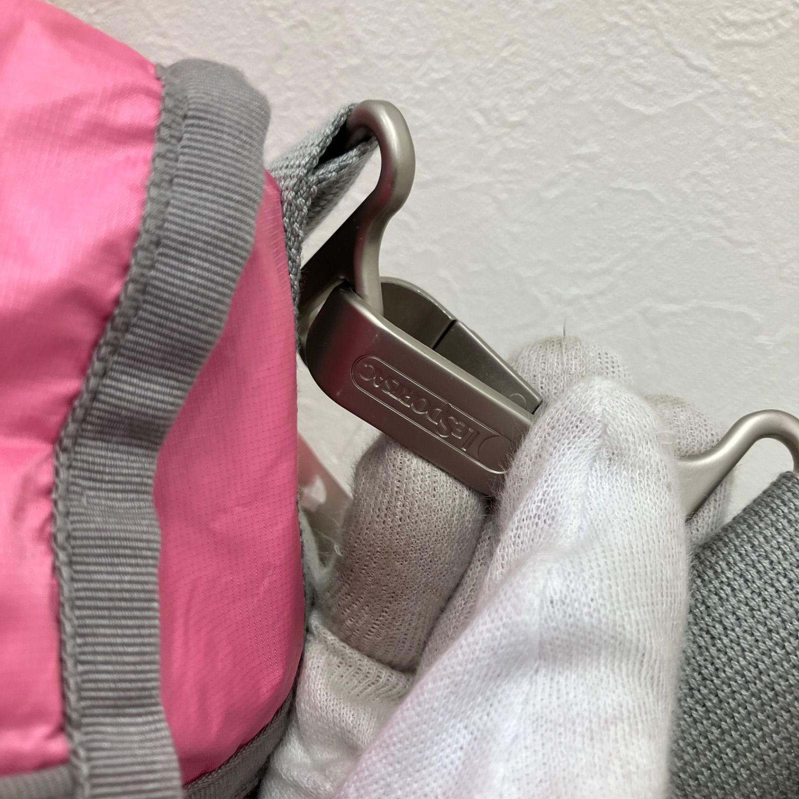 5572 LeSportsac レスポートサック 2way ボストンバッグ エッセンシャル ピンク グレー 軽量 無地 レディース シンプル カジュアル きれいめ 旅行用バッグ トラベルバッグ DECORATOM_COM_BR