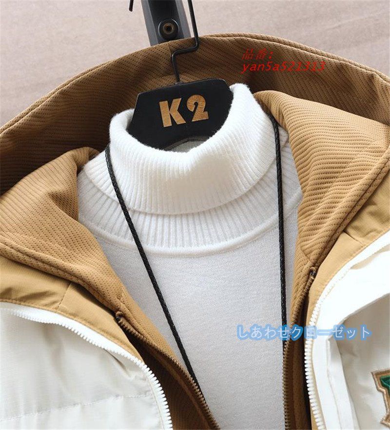 ダウンジャケット メンズ 中綿ジャケット おしゃれ キルティング ジャケット 防寒 フード付き ジャンパーブルゾン 秋冬 キルトコート アウター 暖かい 配色 yan5a521313 KANDAIZUMI_COM