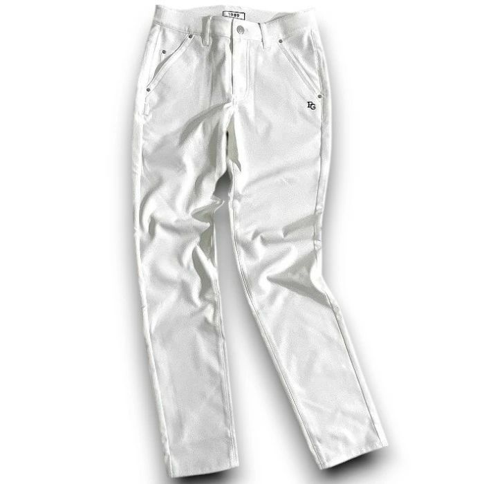 PEARLY GATES パーリーゲイツ ゴルフ Peドビー クリーンポケット 無地 ストレッチ ロングパンツ ゴルフウェア レディース 055-2231692 定価2.4万 ホワイト 027 51010w03 LLC-HASEGAWATOSO_COM