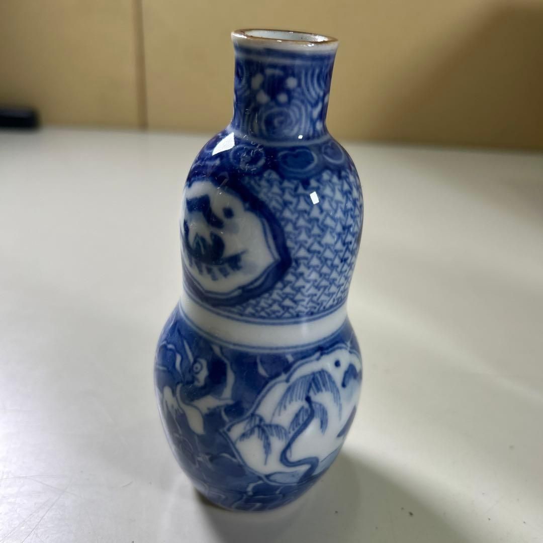 染付瓢箪型　酒器　青白い陶器の瓶 10個セット 染付瓢箪型 酒器 青白い陶器の瓶 10個セット - メルカリ