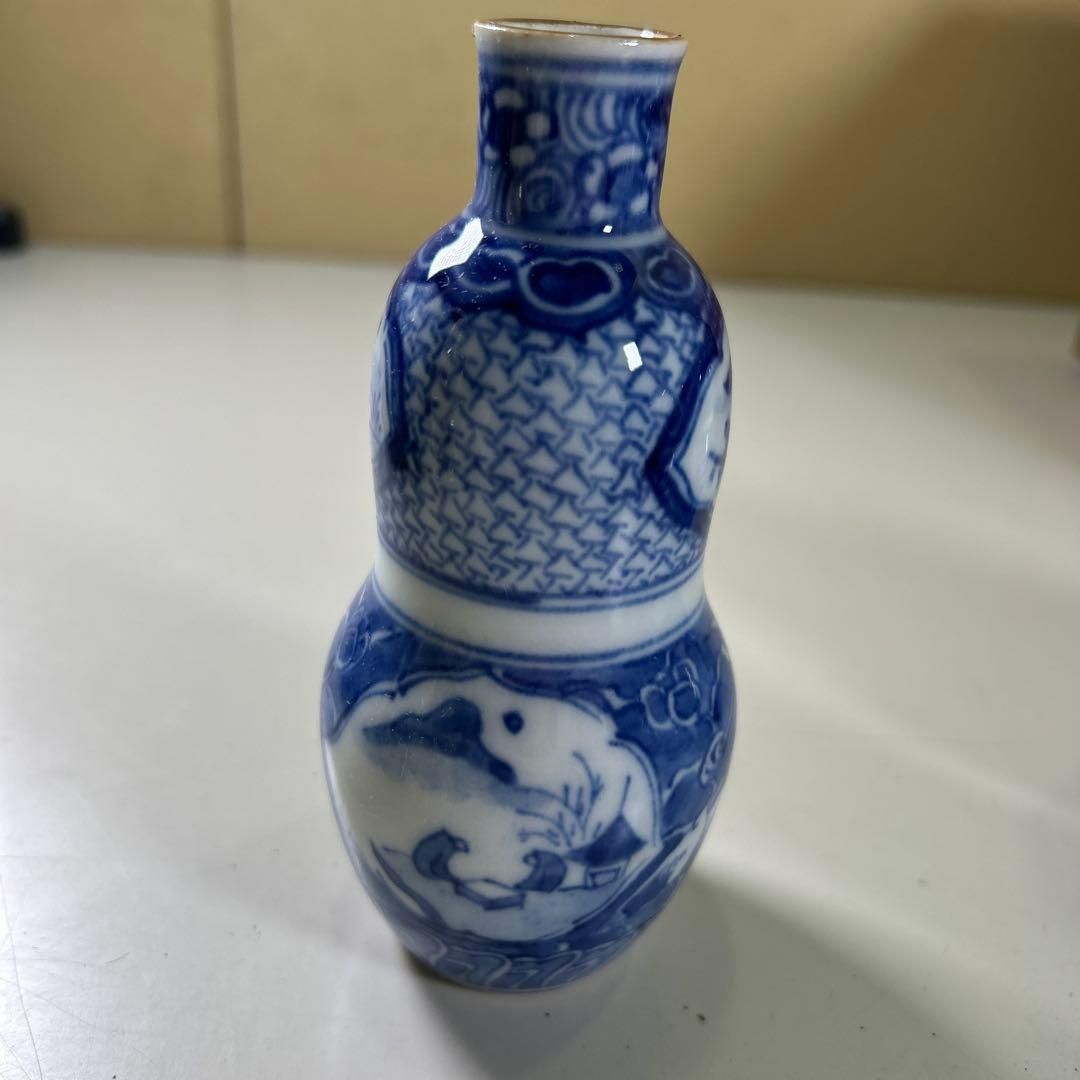 染付瓢箪型　酒器　青白い陶器の瓶 10個セット 染付瓢箪型 酒器 青白い陶器の瓶 10個セット - メルカリ