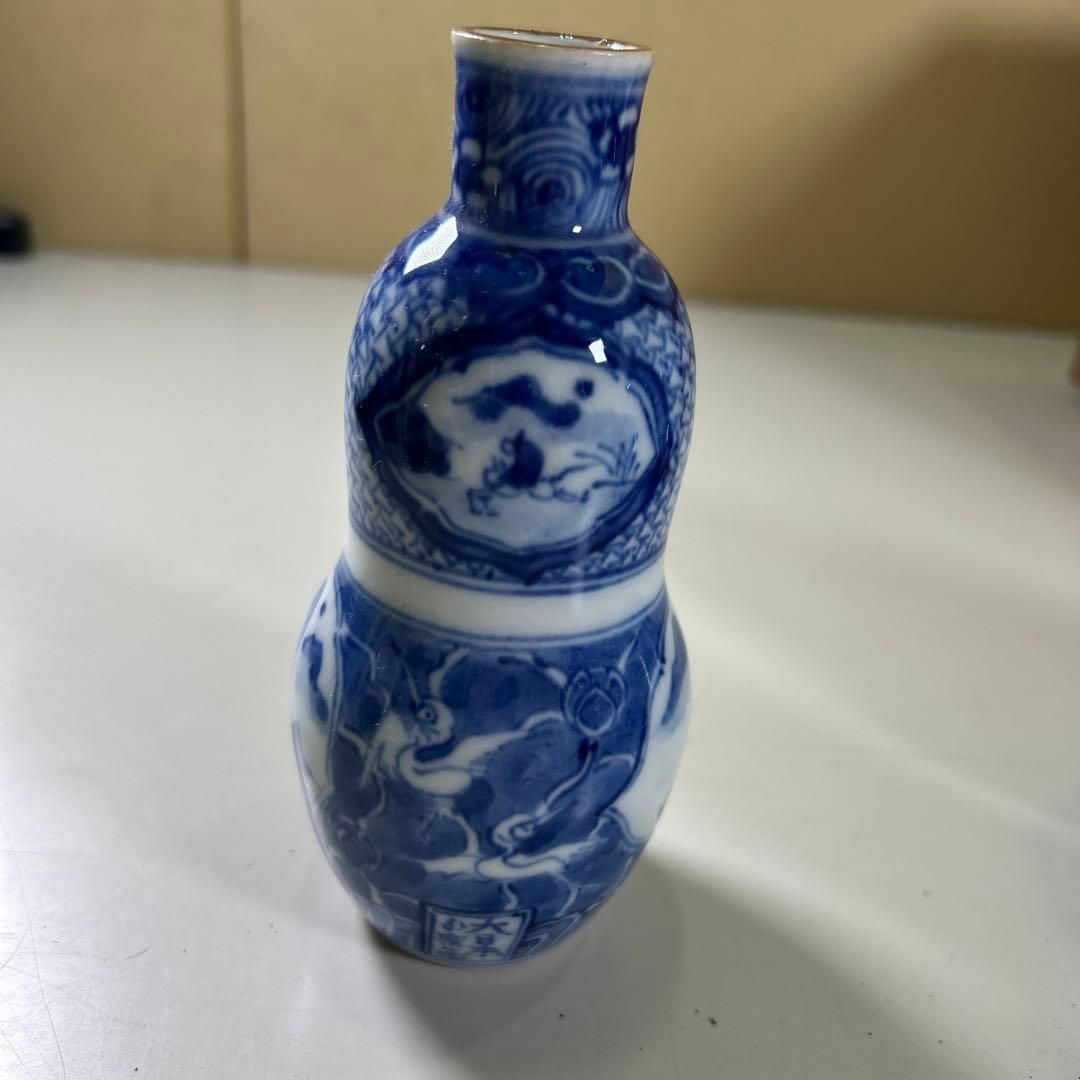 染付瓢箪型 酒器 青白い陶器の瓶 10個セット - メルカリ