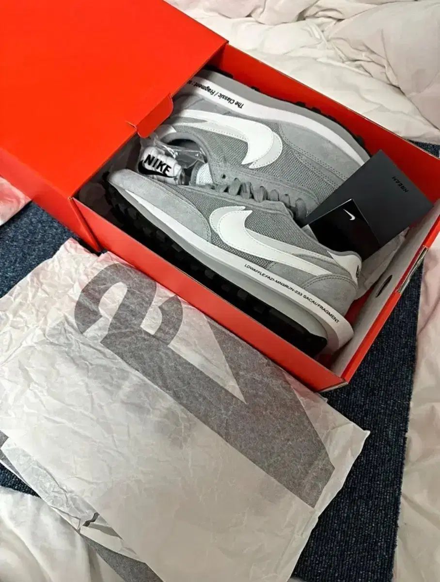 ナイキ サカイ フラグメント 265 LD ワッフル ライト スモーク グレー
