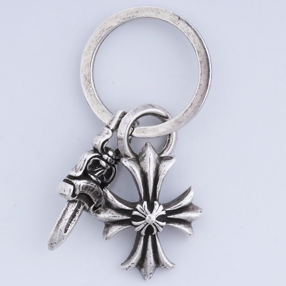 CHROME HEARTS CHプラス 5ダガー キーリング シルバー