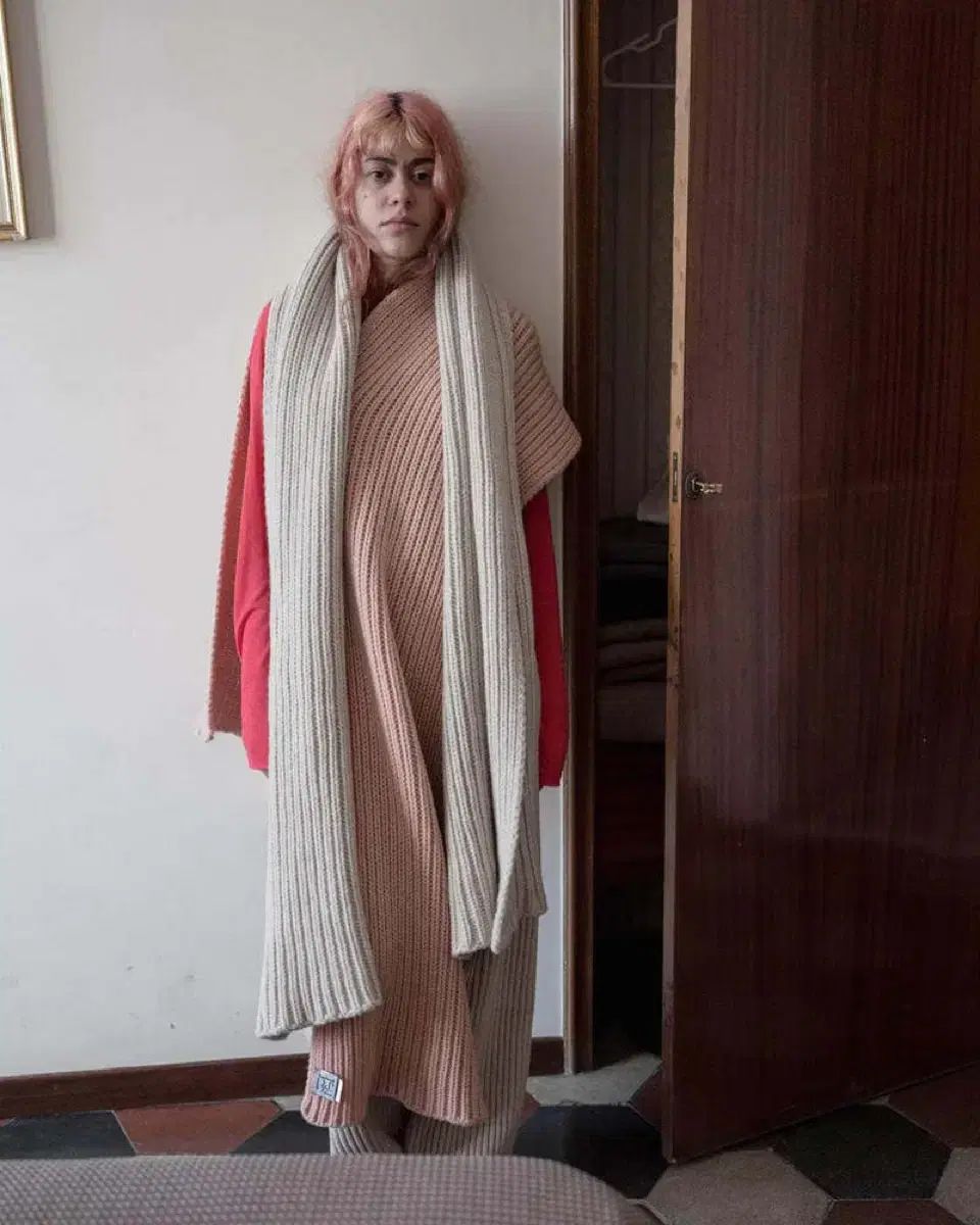 BASERANGE ベースレンジ マフラー スカーフ sur sand アイボリー