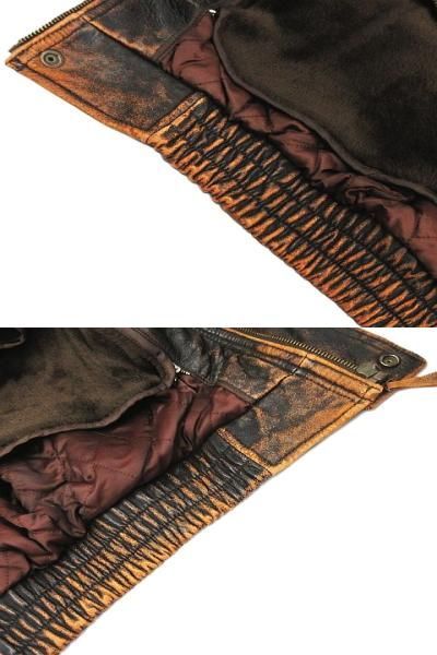 90s▪️ラッキーストライク レザーフライトジャケット XL相当 羊革