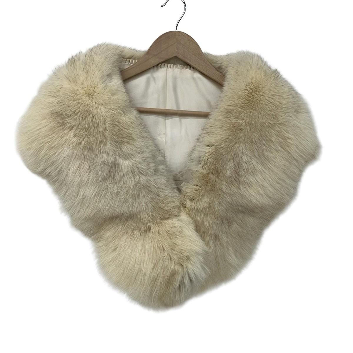 SAGA FOX サガフォックス マフラー - アイボリー ティペット フォックス