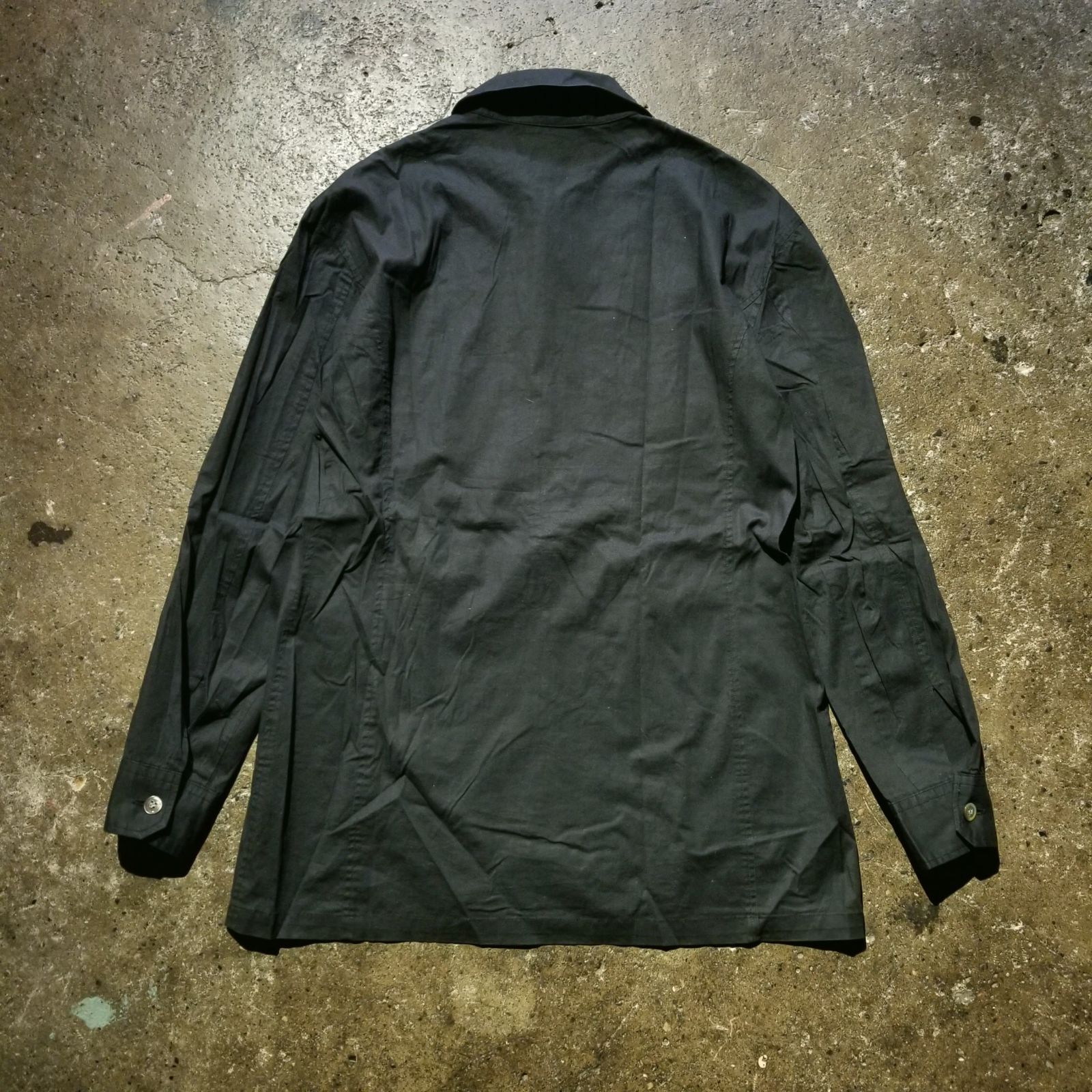 RYUICHIRO SHIMAZAKI 90s ジップアップストレッチシャツ L リュウイチロウ シマザキ 嶋崎隆一郎