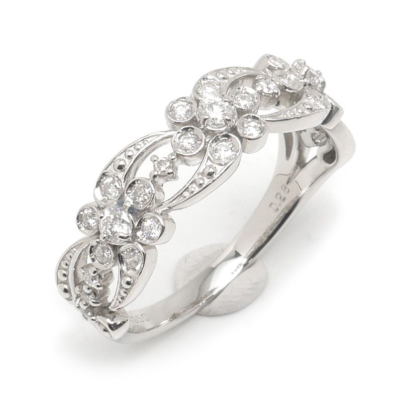 ヴァンドーム青山 ダイヤモンドリング 約13号 PT900・ダイヤ0.28ct