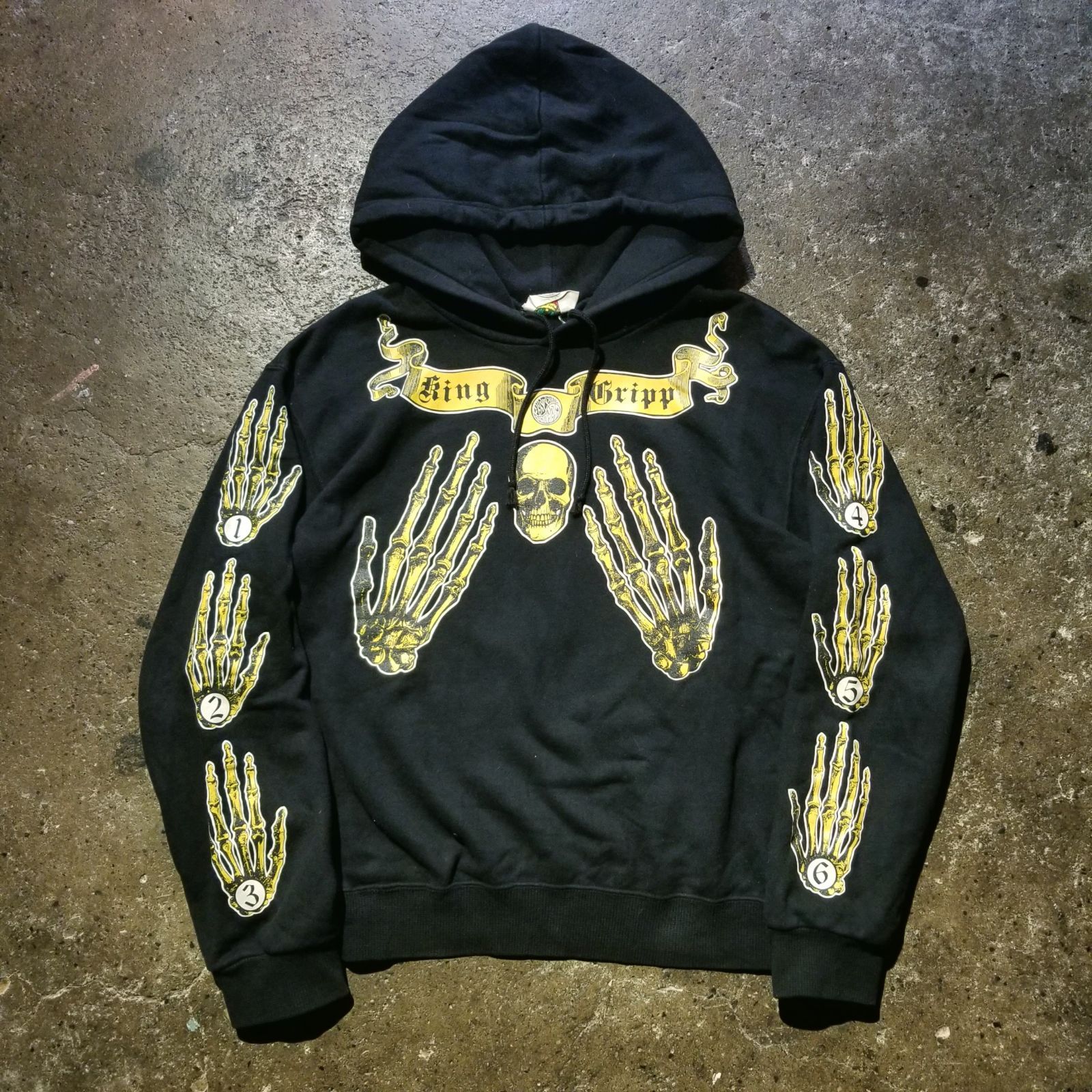 HYSTERIC GLAMOUR 90s スカルプリント パーカー FREE ヒステリック 