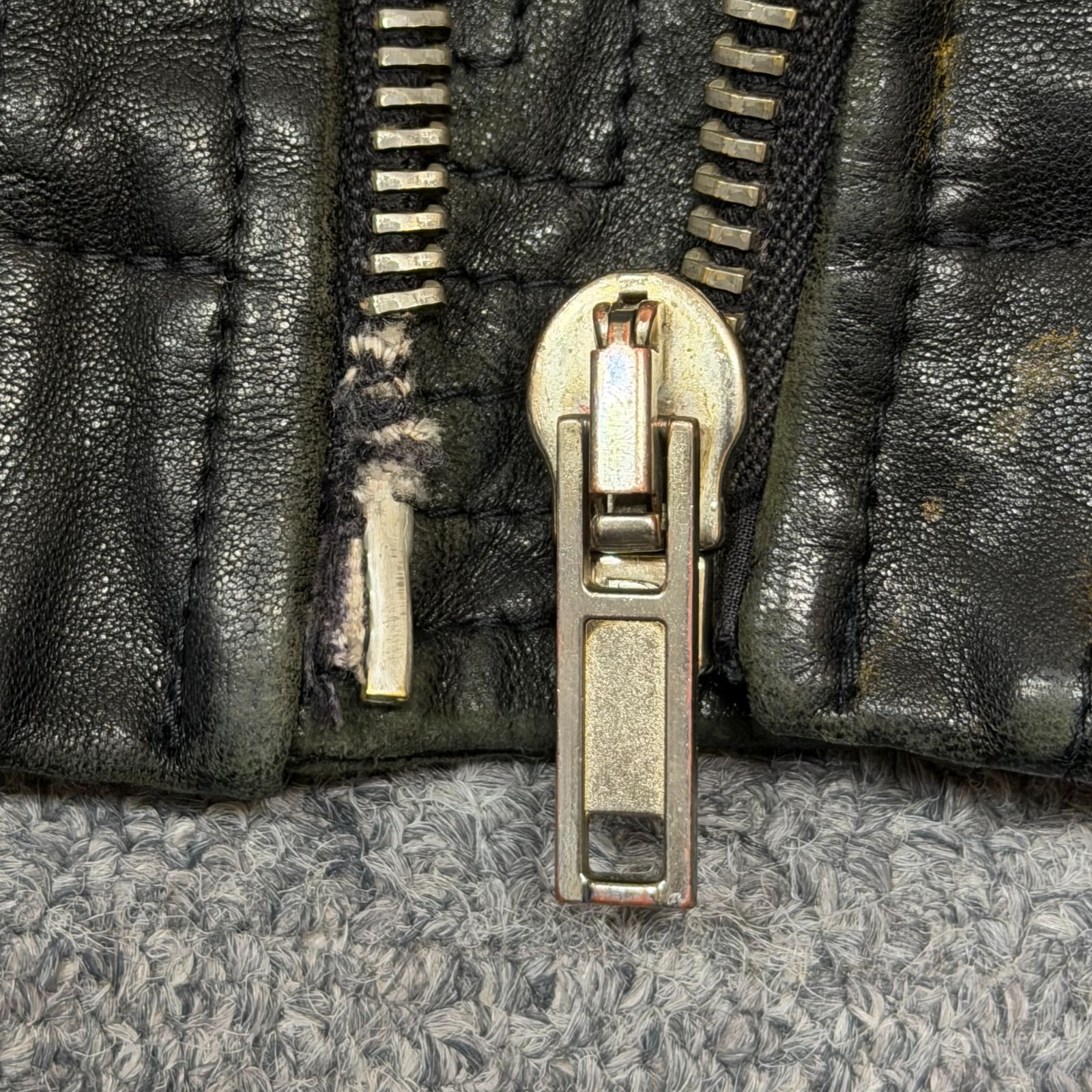 RICK OWENS 09AW CRUST期 ハイネックレザージャケット ブルゾン リック 