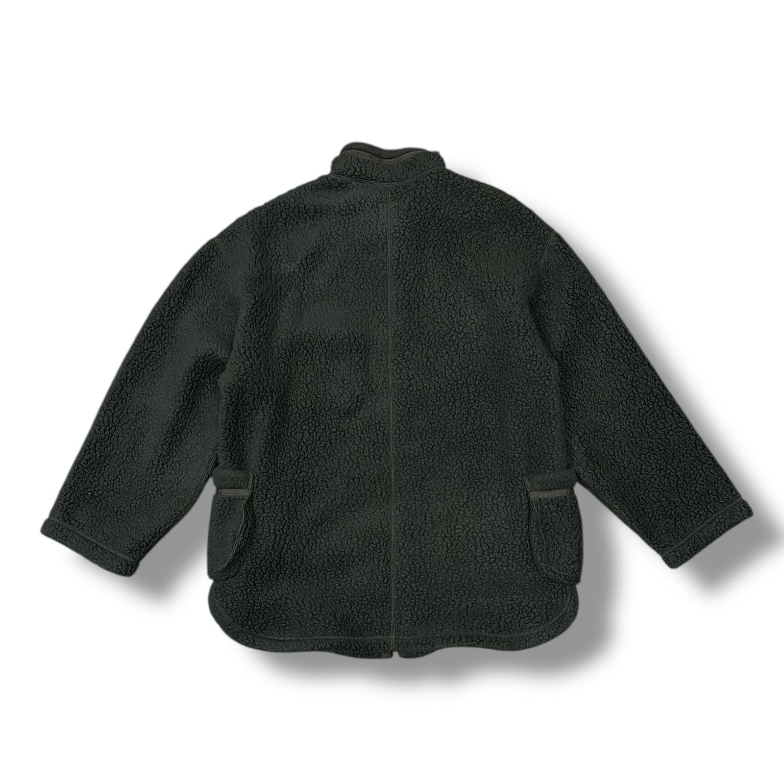 参考上代38500円 PORTER CLASSIC 19AW FLEECE ZIP UP SHIRT JACKET フリースジップアップシャツジャケット ボアアウター ポータークラシック ブラック 3 1693M7