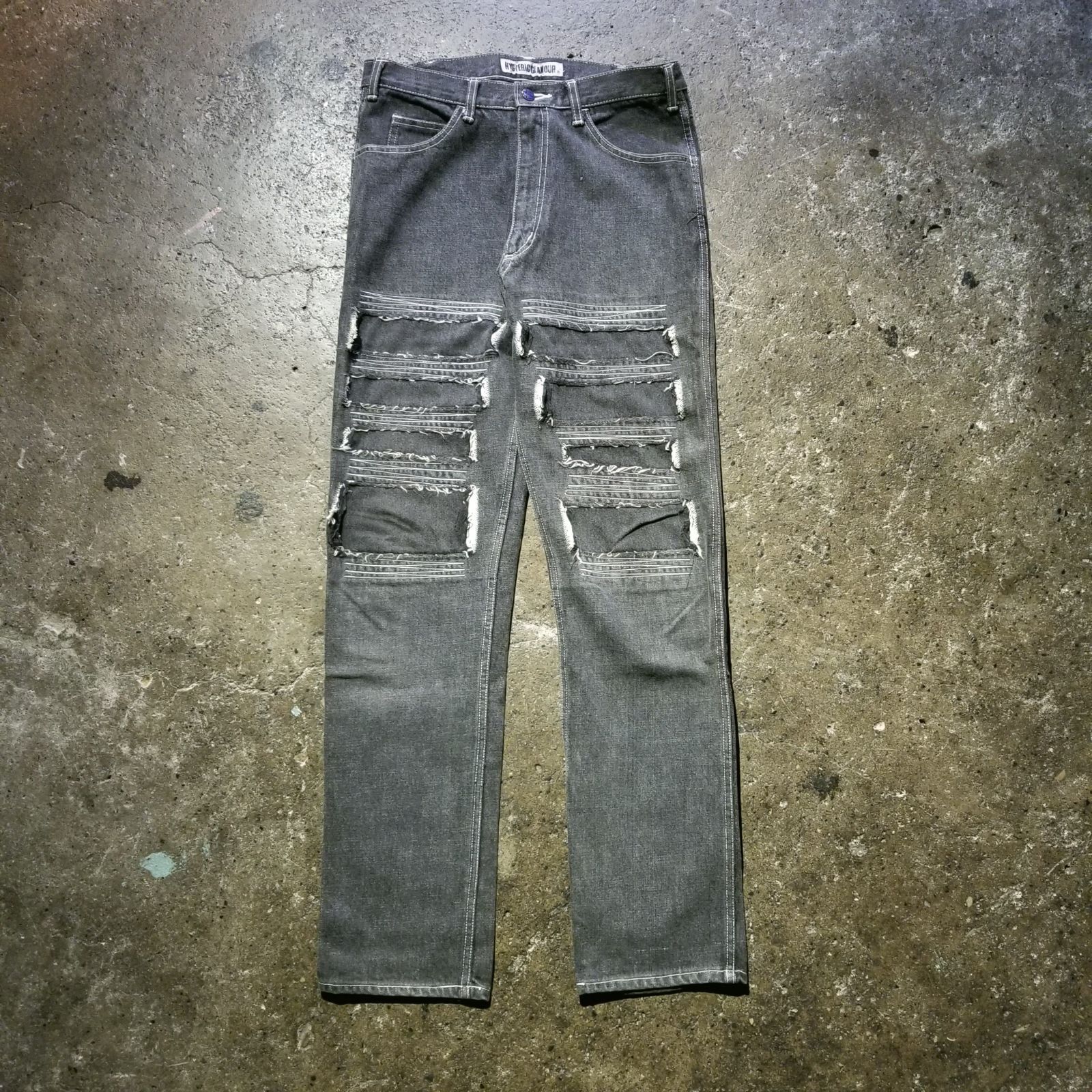 【ヴィンテージ】90年代後半　ヒステリックグラマー　ハギパンツ HYSTERIC GLAMOUR 80s 90s ハギパンツ デニム FREE ヒステリック