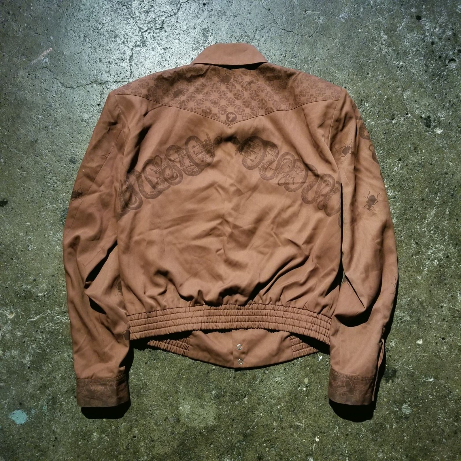 HYSTERIC GLAMOUR 90s HYS MANDARA柄 ウエスタンジャケット F ヒステリックグラマー 初期 総柄 スカル スネーク ベリー