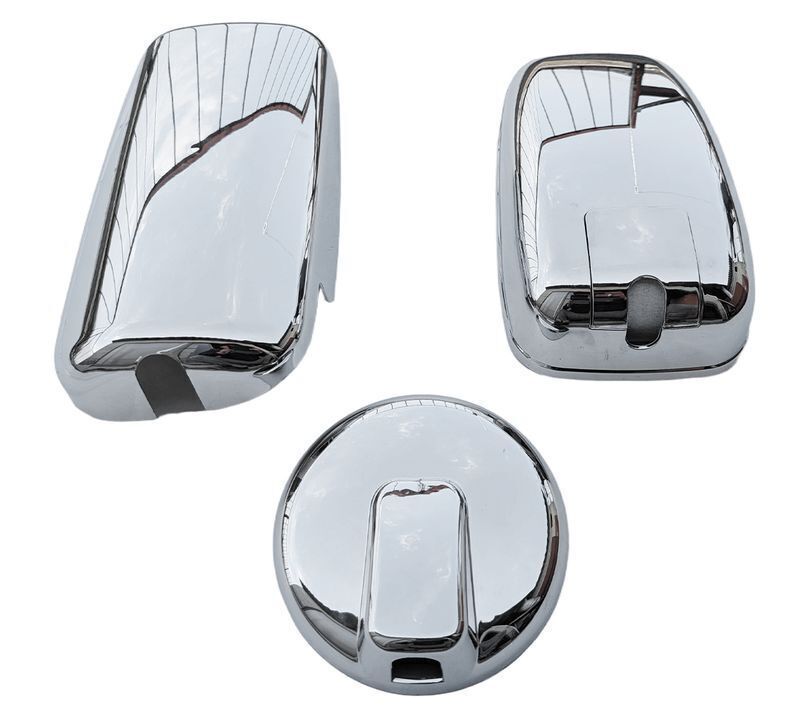 23エルフ7代目エルフエルフEVハイキャブワイド用R5.3～エルフメッキミラーカバーセット３点セット アンダーミラー170φ