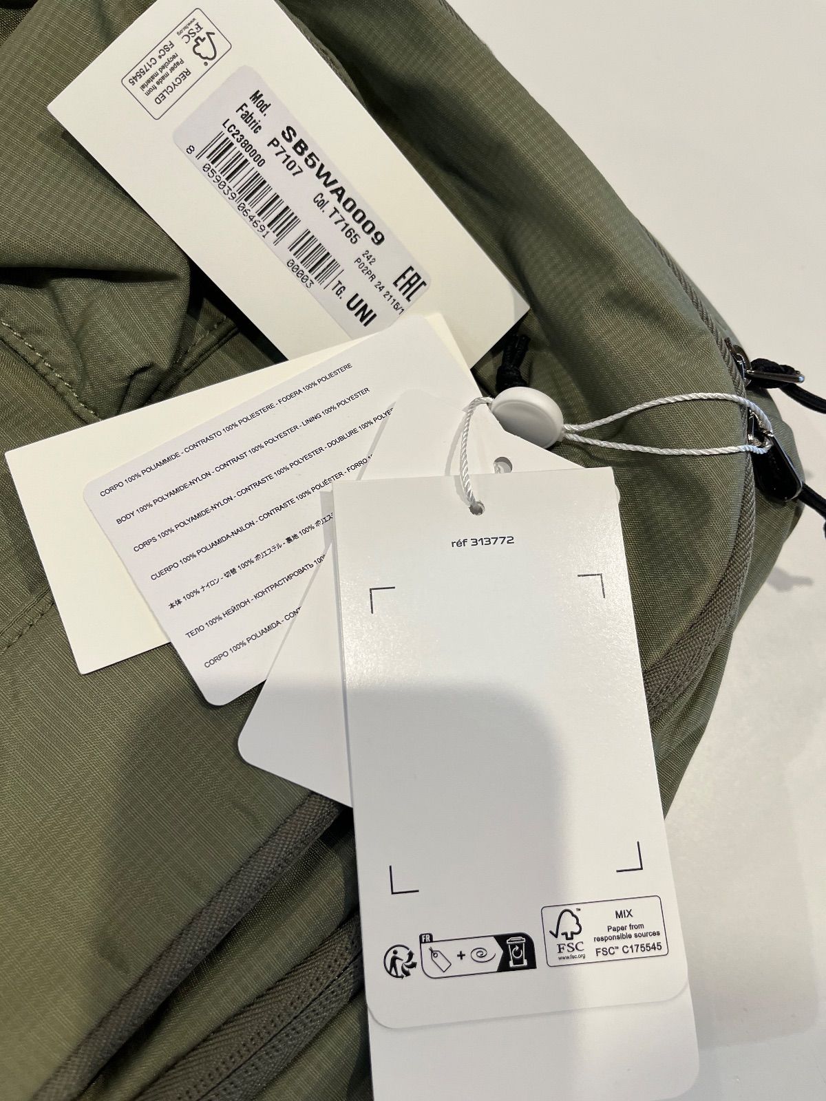 正規品 mm6×Salomonサロモン バックパック リュック カーキ 24AW MM6 エムエムシックスメゾンマルジェラ MAISON MARGIELA バックパック