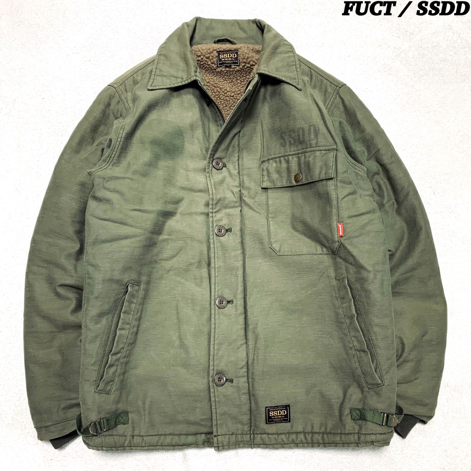 FUCT SSDD A2 デッキジャケット M ミリタリー ファクト FUCT SSDD A-2 DECK JACKET デッキジャケット ミリタリージャケット