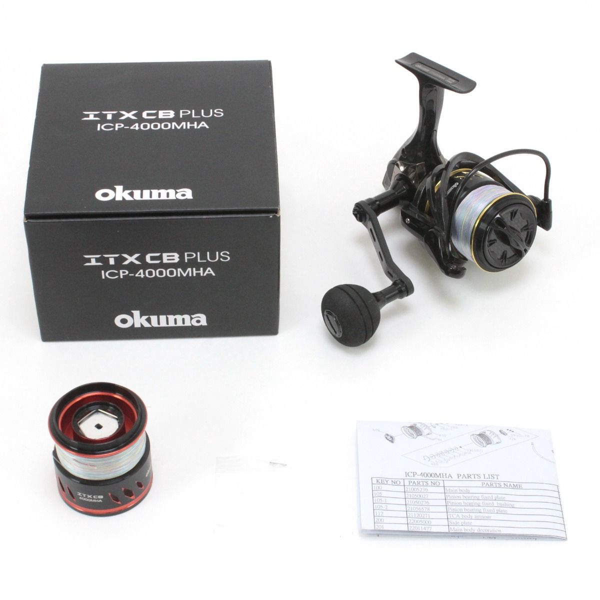 okuma スピニングリール 替えスプール付 ICP-4000 MHA 48105
