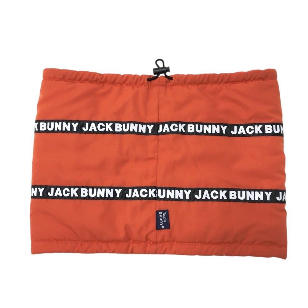 JACK BUNNY ジャックバニー 裏起毛 ネックウォーマー ロゴ オレンジ系