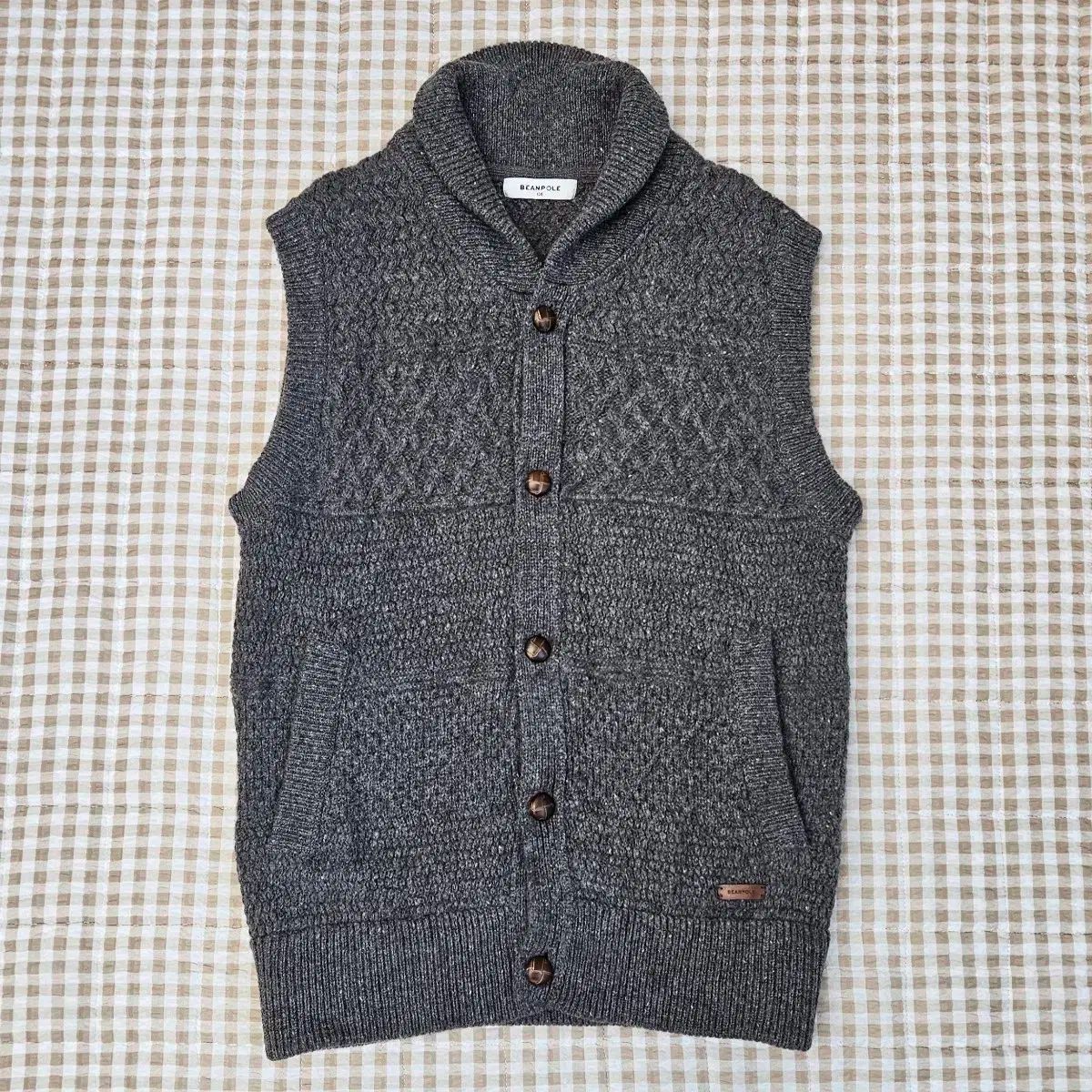 ビーンポール ショール ウール ベスト メンズ100