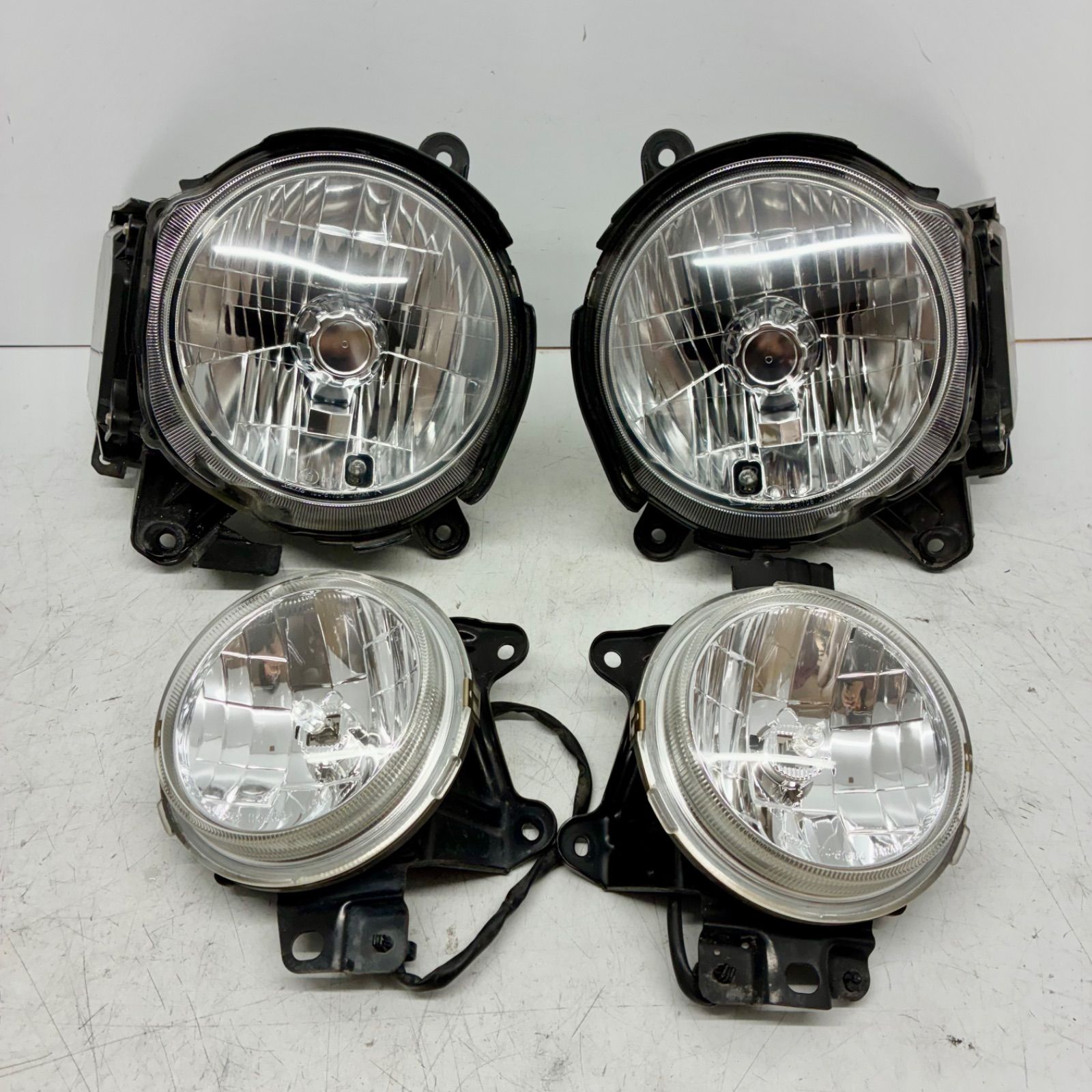 コーティング済 ダイハツ L900S L910S ムーヴ RS ヘッドライト ランプ レンズ 左右セット LR HID 4点 セットKOITO 100-51705 P71622