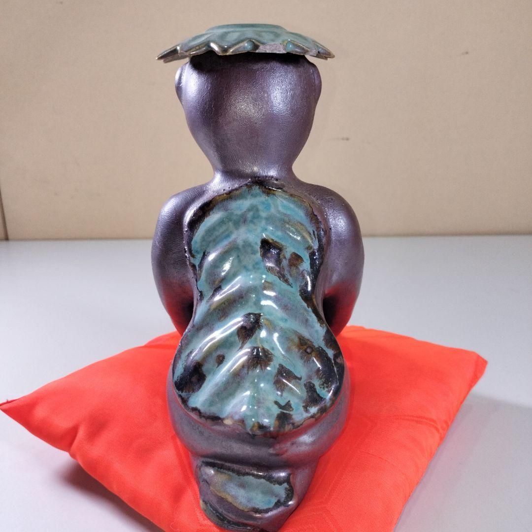 河童 お皿付き 陶器 置物 珍品 - メルカリ