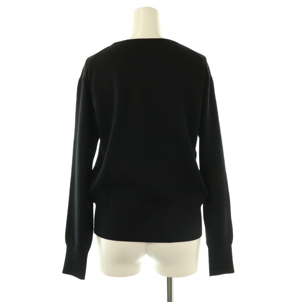 クリスチャンディオール Christian Dior ヴィンテージ ニット セーター リブ トップス M ブラック ES GY 53