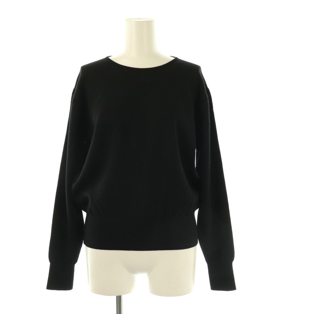 クリスチャンディオール Christian Dior ヴィンテージ ニット セーター リブ トップス M ブラック ES GY53