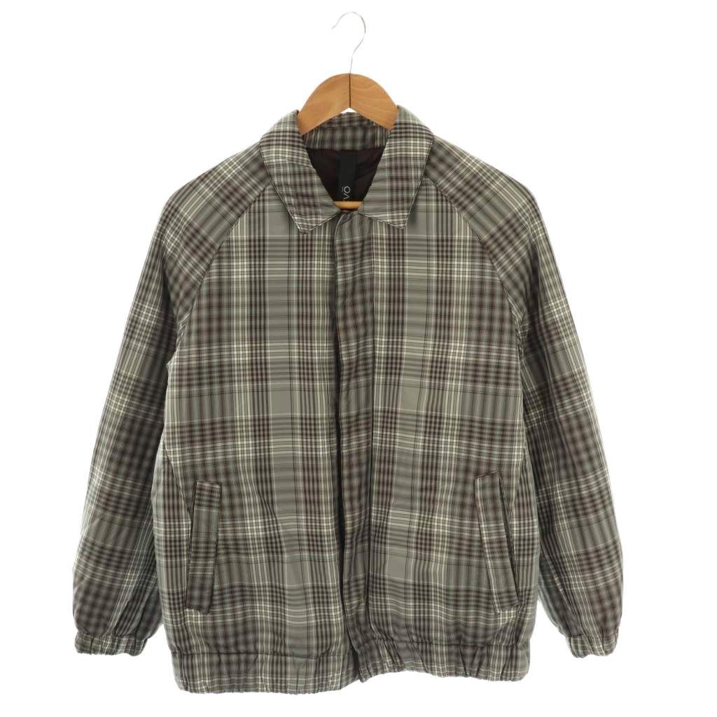 イーヴォ Hevo ANTONELLI ジャケット 中綿 ステン チェック 50 グレー AT OS GY53
