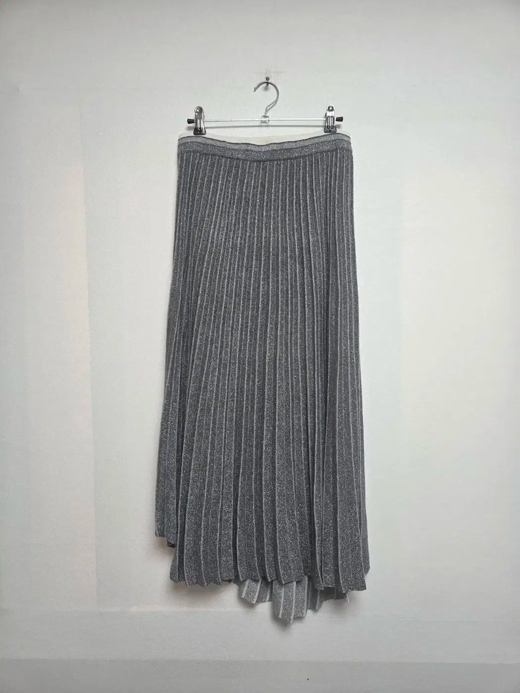 タイム グリッター ロング丈スカート グレー F