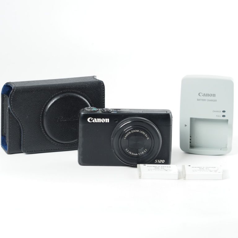 Canon キヤノン デジタルカメラ PowerShot S 120 ブラック F値1 8 広角24 mm 光学5倍ズーム PSS BK 13798