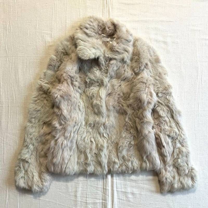 00s archive オンワード樫山製 MULTI MIX リアルファー ラビットファー