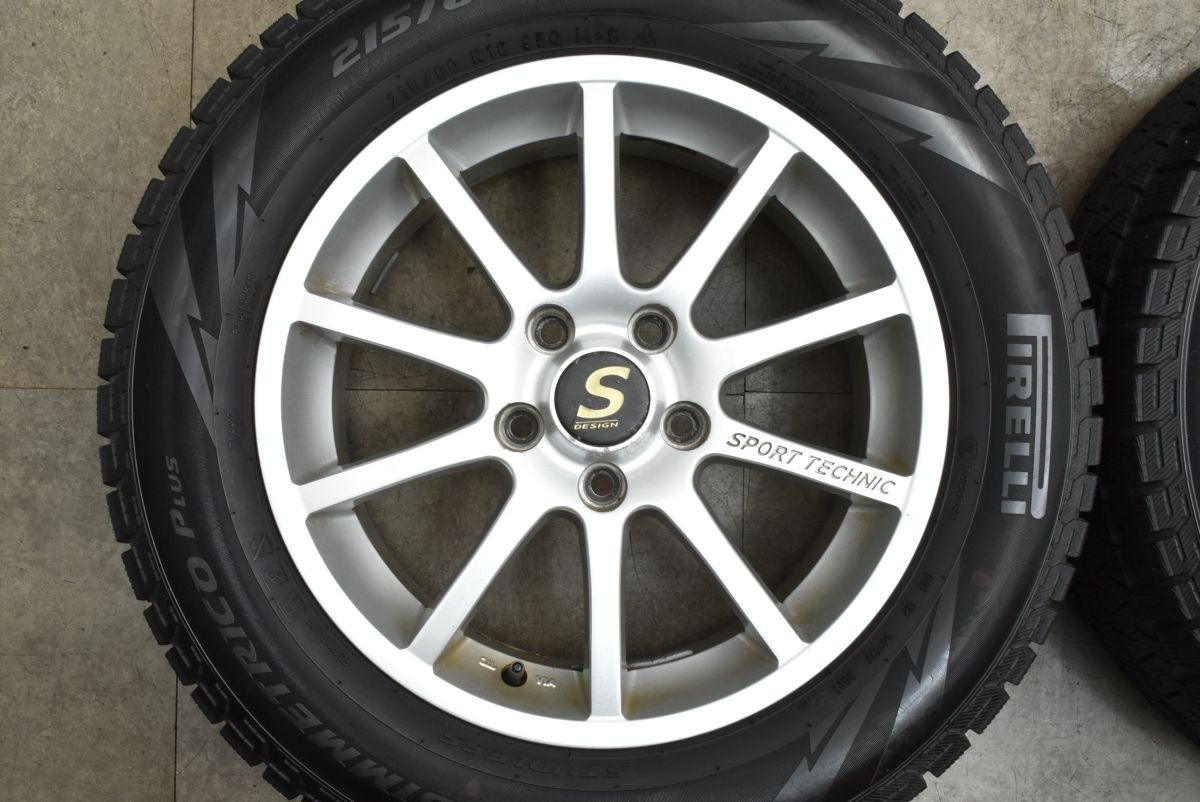 良好 スポーツテクニック 16in 6.5J 47 PCD112 アイスアシンメトリコ 215|60R16 アウディQ2 ザ ビートル T-Roc パサート シャラン